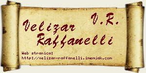Velizar Raffanelli vizit kartica